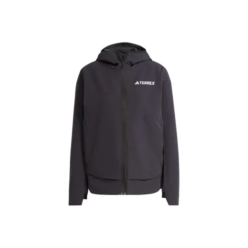 Adidas Outdoor Hiking Urban Living/Travel/Commuting Windproof Windbreaker Jacket Women's Black