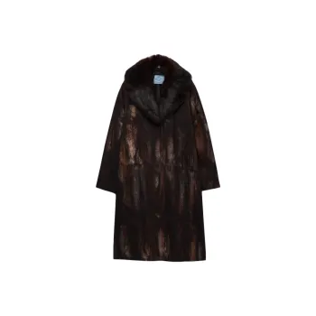 PRADA Coats Women's Cocoa Brown