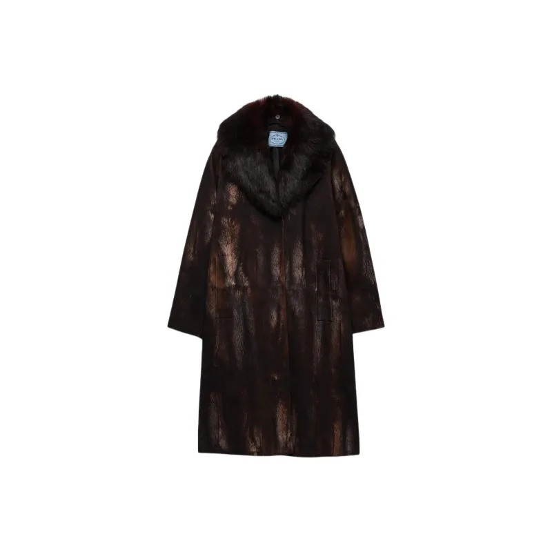 PRADA Coats Women's Cocoa Brown-0