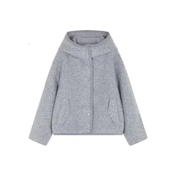 IHIMI Velvet feel Coat Women's Mist Gray Blue