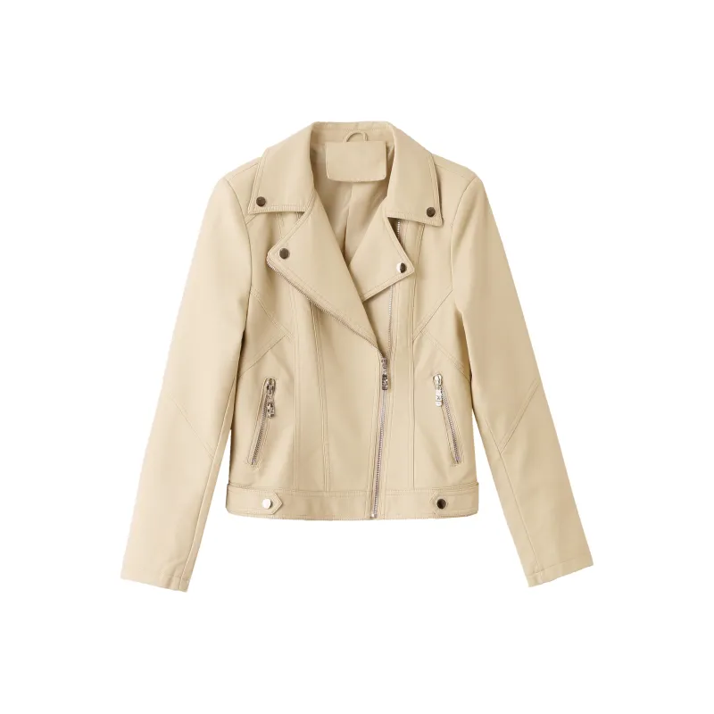 Yi Mengyuan Leather Jacket Women's-0