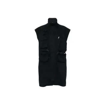 MM6 Maison Margiela High Neck Zip-Up Vest
