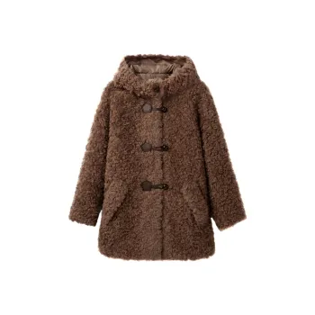 LEDIN Velvet feel Coat Women's Latte Umber