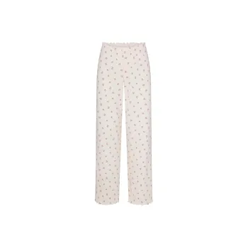 SKIMS Valentine's Day Collection SS25 LOGO POINTELLE STRAIGHT LEG PANT Casual Pants Women's Marble Pink Rosebud Print