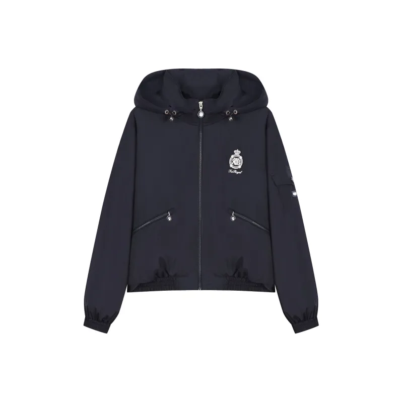 Teenie Weenie Cropped Coat Women's Navy Blue-0