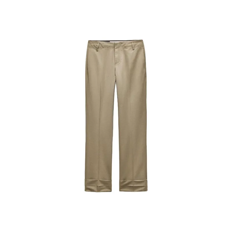 ZARA Trf Casual Pants Women's Camel-0