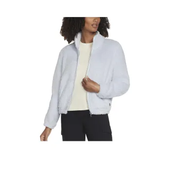 Skechers GO SNUGGLE® Shine Sherpa Velvet-feel Coat Women's Blue