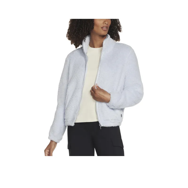 Skechers GO SNUGGLE® Shine Sherpa Velvet-feel Coat Women's Blue-0