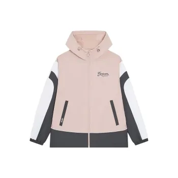 XTEP Sports Life Collection Trench Coat Women's Iron Pink/Iron Gray/Pearl White