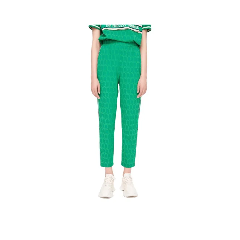 XII BASKET Casual Pants Women's Green-0