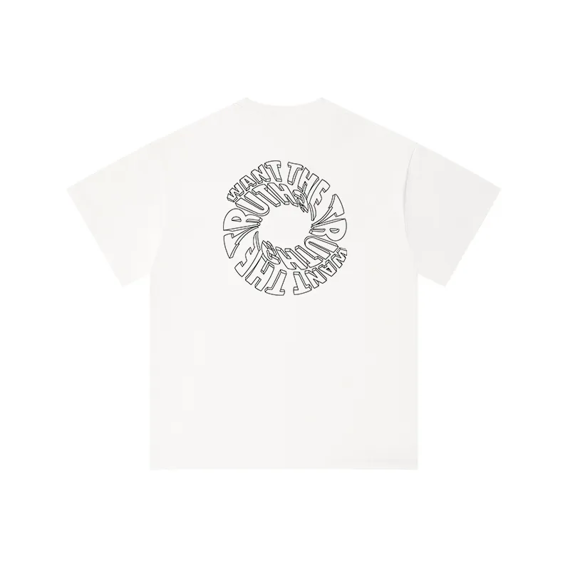 MIANDEMEIXUE Loose Fit Casual Inner Short Sleeved T Shirt Unisex Solid Color-65