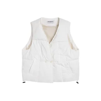 HEFENGJINYU Puffer Jacket Women's Ivory White