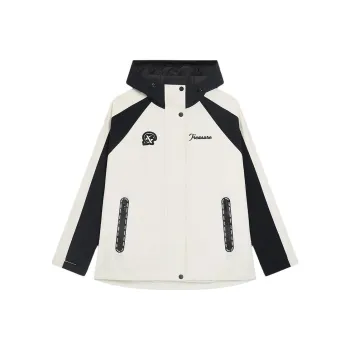 XTEP Trench Coat Women's Cotton White/Jet Black
