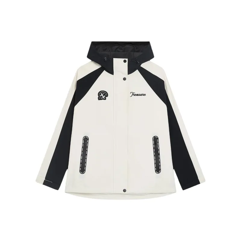 XTEP Trench Coat Women's Cotton White/Jet Black-0