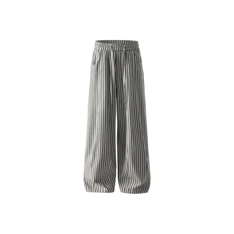 Wen Shan Casual Pants Unisex Black-0