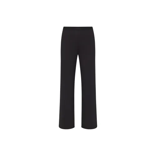SKIMS Holiday Collection FW24 COTTON RIB PANT Casual Pants Women's SOOT/Smoke Gray