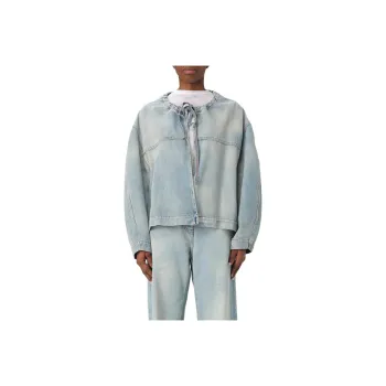 MSGM Denim Jackets Women's Blue