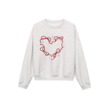 CHARM PICK Sweatshirt Women's Hemp White