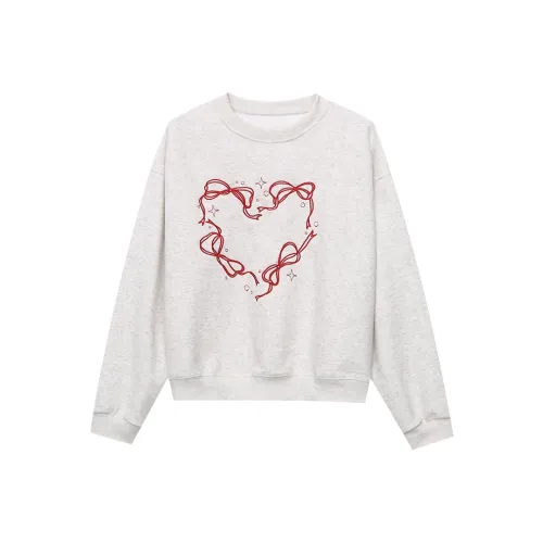 CHARM PICK Sweatshirt Women's Hemp White
