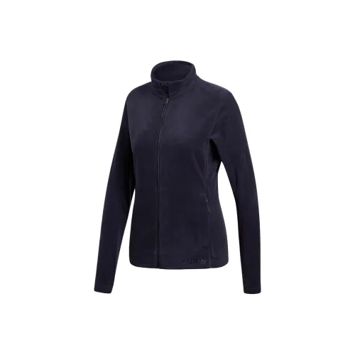 Adidas Velvet-feel Coat Women's Blue
