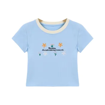 SUSANSAN Set in Sleeve T Shirt Women's