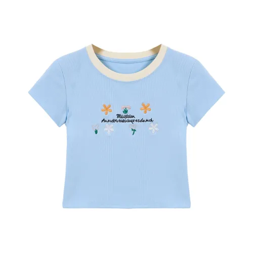 SUSANSAN Set in Sleeve T Shirt Women's