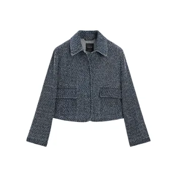 Massimo Dutti Denim Jacket Women's Blue
