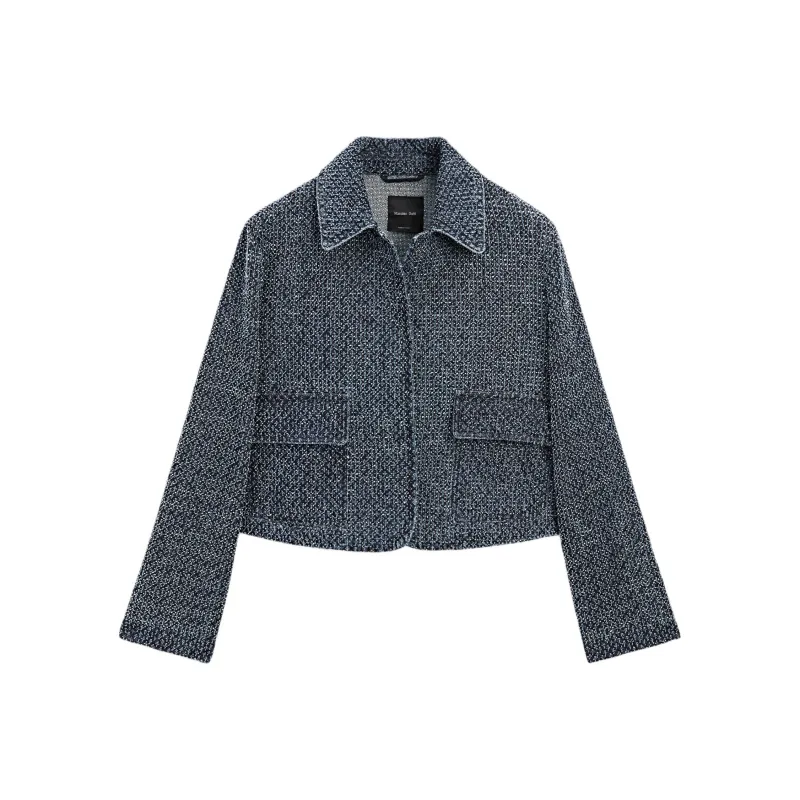 Massimo Dutti Denim Jacket Women's Blue-0