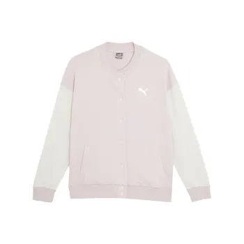 PUMA SILVER Baseball Jacket Women's Pink