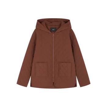 Mo Han Yi Mei Puffer Jacket Women's Dark Red