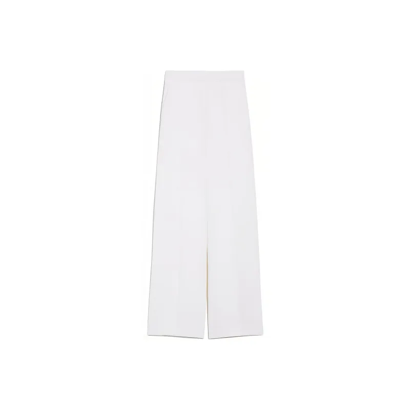 MaxMara Ercole Collection Cady Tuxedo Trousers Casual Pants Women's White-0