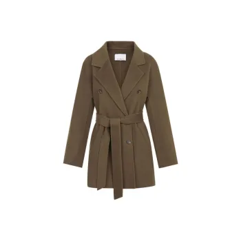 LANCY Coat Women's Dark Olive Green