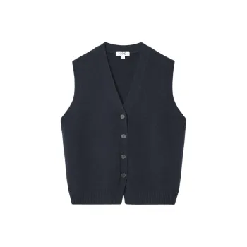 COS Vests Women's Navy Blue