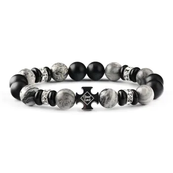 MUXIANG Map Stone Bracelets Unisex