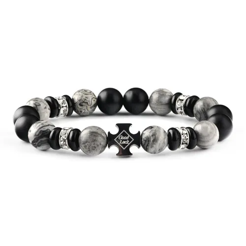 MUXIANG Map Stone Bracelets Unisex