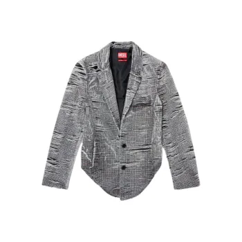 DIESEL De Phonix Fsg Distressed Blazer