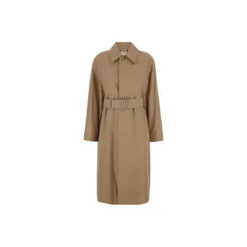 Burberry Belted Gabardine Car Coat