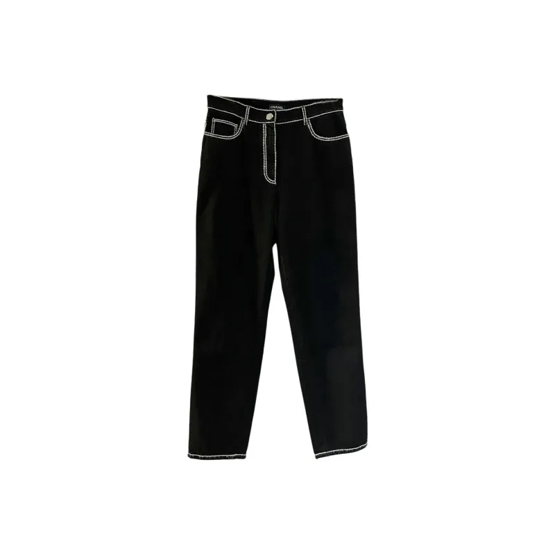 CHANEL FW24 Casual Pants Women's Black-0