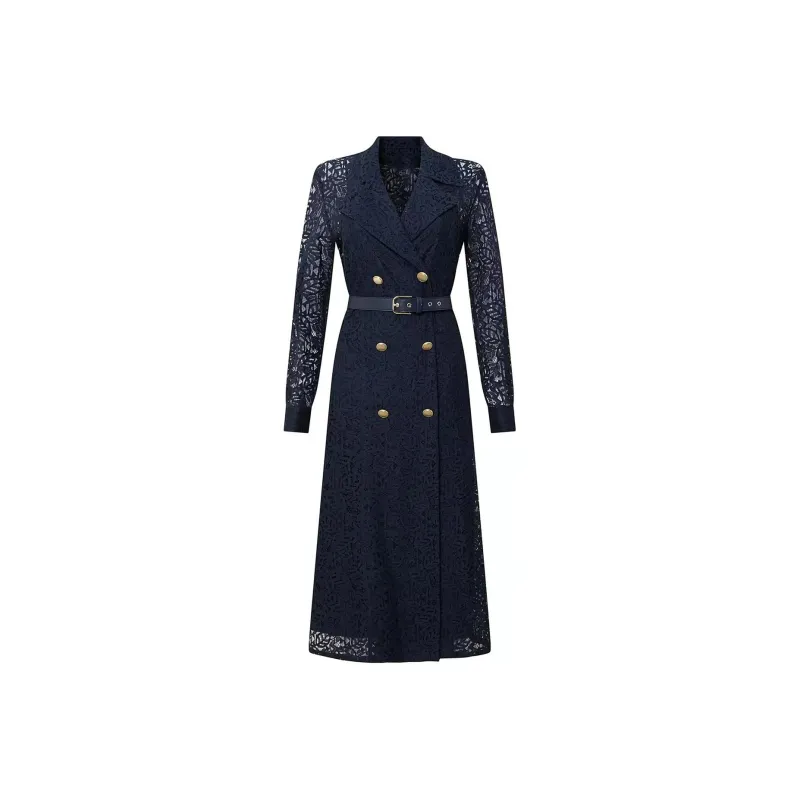 MaxMara Studio Coat Women's Blue-0