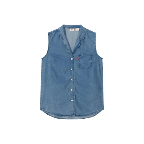 Levis SS25 Vests Women's Blue