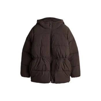 H&M Puffer Jacket Women's Dark Brown