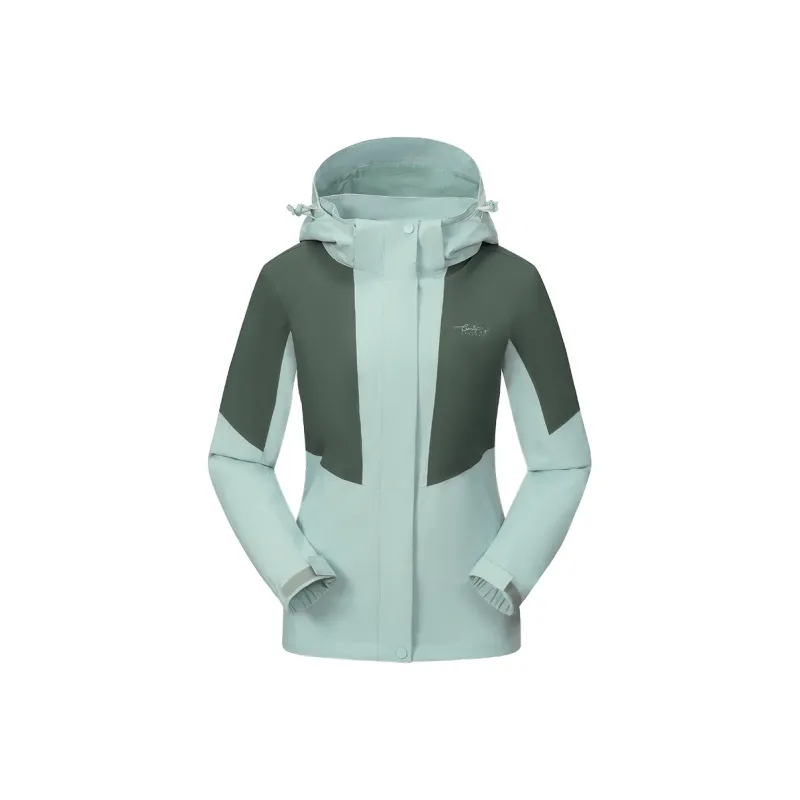 Tectop Windbreaker Jacket Women's Light Lake Blue/Gray Lake Green-0