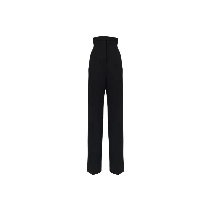 Alexander McQueen Wide Leg High Rise Pants-0