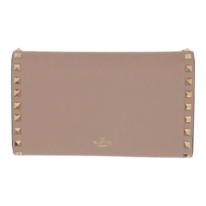 Valentino GARAVANIRockstud Calfskin Crossbody Bag, Shoulder Bag Women's Dusty Pink-2