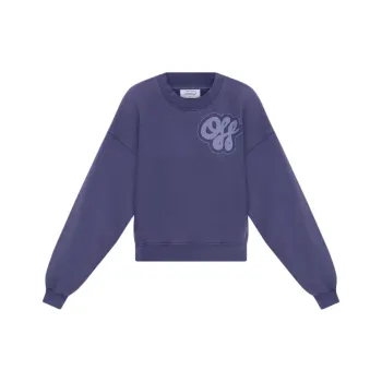 OFF WHITE Off Whit Logo Printed Crewneck T Shirt