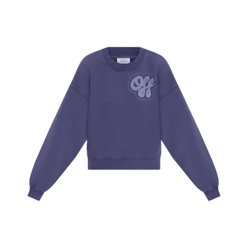 OFF WHITE Off Whit Logo Printed Crewneck T Shirt-0