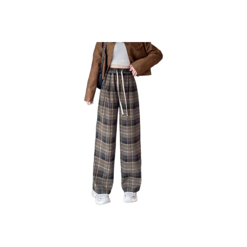 Tonlion Casual Pants Women's Antumn Leaves Yellow