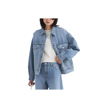Levis Green Label Relaxing Collaboration Denim Jackets Women's Light Blue