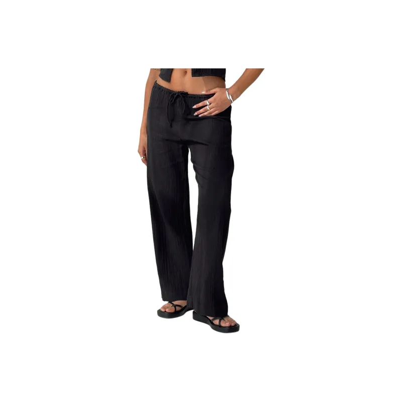 PRINCESS POLLY ZANZIBAR PANTS Casual Pants Women's BLACK/Black-0