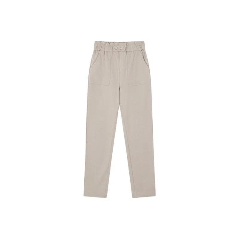 Mo Han Yi Mei Casual Pants Women's Khaki-0